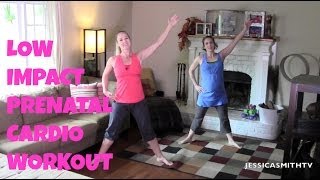 Exercise During Pregnancy Free Full Length 20Minute Low Impact Prenatal Cardio Workout [upl. by Ihcelek423]