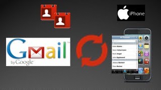 Sync Gmail Google mail amp iPhone or iPad contacts [upl. by Vookles59]