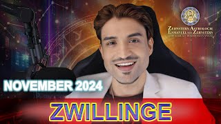 ZWILLINGE MONATSHOROSKOP NOVEMBER 2024 ZEHNSTERN ASTROLOGIE [upl. by So361]