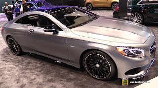 2017 Mercedes S550 Coupe Night Edition  Exterior and Interior Walkaround  2017 Chicago Auto Show [upl. by Drapehs721]