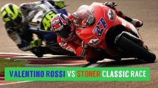 MotoGP Qatar 2007Valentino Rossi VS STONER Classic RACE [upl. by Nojed]