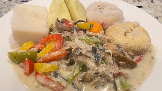 How to make salt mackerel rundown Jamaican style recipe [upl. by Nirhtak]