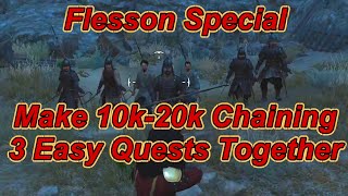 Make 10k20k Chaining 3 Easy Quests quotThe Flesson Specialquot Walkthrough Bannerlord  Flesson19 [upl. by Alikam463]