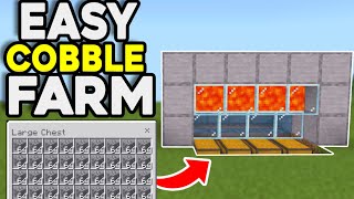 How To Make a Cobblestone Farm For Minecraft Bedrock 121 [upl. by Boiney]