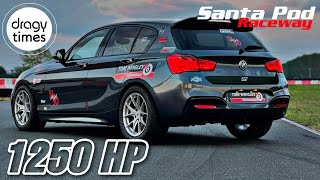 1250HP BMW M140i F20 XDrive  14 Mile in 864 Seconds with 262 Kmh 162 mph [upl. by Amadeus]