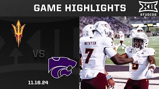 Arizona State vs 16 Kansas State Game Highlights  2024 Big 12 Football [upl. by Wilton]