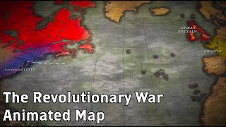 The Revolutionary War Animated Battle Map [upl. by Lede]