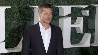 Brad Pitt Makes Red Carpet Debut Following Split With Angelina Jolie [upl. by Aleinad]