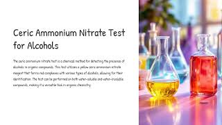 Exp 7 Shriner Book Ceric Ammonium Nitrate Test For Alcohols [upl. by Gherardi]