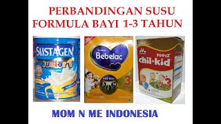 Perbandingan Susu Formula Yang Bagus Dan Murah Anak Usia 13 Tahun Sustagen vs Bebelac vs Chil Kid [upl. by Yniatirb]