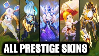 All Prestige Skins Spotlight League of Legends [upl. by Ettennan]