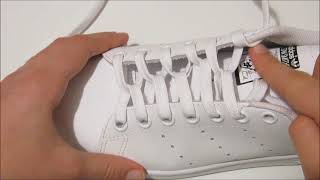 °TUTO° 1 façon de lacer ses chaussures Stan Smith de façon originale👟✨🎥 [upl. by Iah]