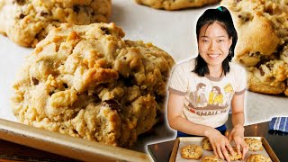 Giant Levain Bakery Chocolate Chip Cookies By June  Delish [upl. by Ahsain]