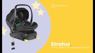 Stratus Car Seat  How to install using the ISOFIX base  Ickle Bubba [upl. by Elime]