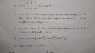 TS INTER FIRST YEAR MATHS1A QUESTION PAPER march2023 mathsmodelpaper INTERPREVIOUSPAPERS exam [upl. by Eneladgam197]