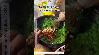 Kontomire Abom with yam ampesi [upl. by Howey]