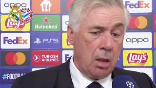 La REACCION De CARLO ANCELOTTI Tras El EMPATE Ante El BAYER MUNICH CHAMPIONS LEAGUE ⚪️ [upl. by Aicila]