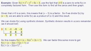 Factoring a Polynomial and then Graphing it [upl. by Agneta]