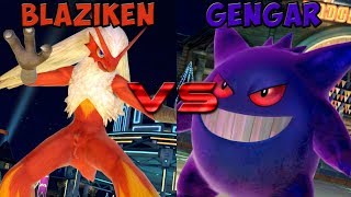 Pokken tournament  Blaziken vs Gengar [upl. by Addis]