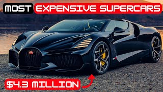 TOP 5 MOST EXPENSIVE SUPERCARS Luxury Exotics MillionDollar Machines Hypercar Showdown [upl. by Hansel]