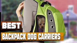 Best Backpack Dog Carrier In 2024  Top 10 Backpack Dog Carriers Review [upl. by Sherri]