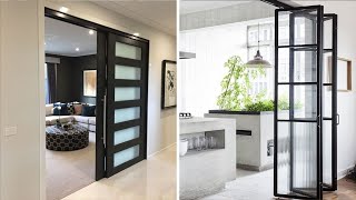 77 Diseños de PUERTAS CORREDIZAS plegables para interiores y exteriores [upl. by Enilrae207]