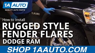 How to Install Rugged Style Fender Flares 0208 Dodge Ram [upl. by Nerol]