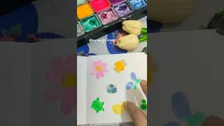 Fingerprints Art 🫰🤗 easy art technique 😱 art artandcraft artisticcommunity drawing artprojects [upl. by Rowan]