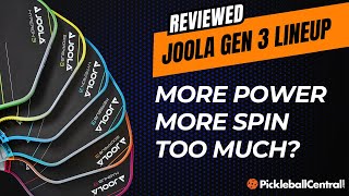 JOOLA Gen 3 Pickleball Paddle Lineup Reviewed [upl. by Lew]