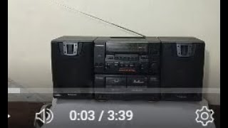 كاسيت باناسونيك موديل RXCT890  راديو FM  Panasonic cassette player model RXCT890  FM  radio [upl. by Annahsal815]