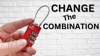 How to Change the Combination on a Cable Lock [upl. by Atinahc]