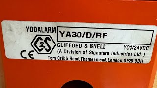 Signature Industries YA30 Fire Alarm Sounder Clifford And Snell Yodalarm [upl. by Gilbert240]