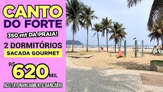 Apartamento de 2 dormitórios no Canto do Forte em Praia GrandeSP pertinho da praia por R 620 mil [upl. by Ecinahs]