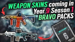 WEAPON SKINS Coming In BRAVO PACK COLLECTION of Year 9 Season 1  Rainbow Six Siege [upl. by Nnylsor]