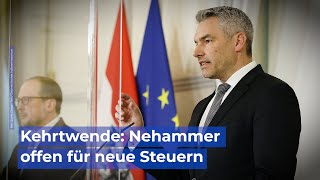 Kehrtwende Nehammer offen für neue Steuern“ [upl. by Greta]