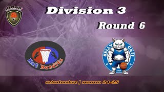 Atlasbasket  Div 3Round 6  NET BANDITS vs BELLY CATS [upl. by Aihsital]