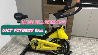 BICICLETA SPINNING WCT FITNESS 8 KG  ERGOMÉTRICA [upl. by Ylsel212]