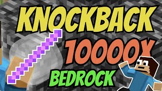 How To Get A Knockback 1000 Stick In Minecraft Bedrock Tutorial [upl. by Aneles]