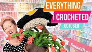 Everything I Crocheted In October [upl. by Latea505]