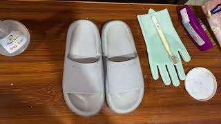 ASMR  Cleaning My Dirty Slipper At Home  Tapping amp Scratching  Relaxing Sound [upl. by Sammy]