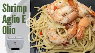 Shrimp Aglio E Olio  Itaki Chefbox Smart Bento Pro Electric Lunch Box Recipe [upl. by Michael566]