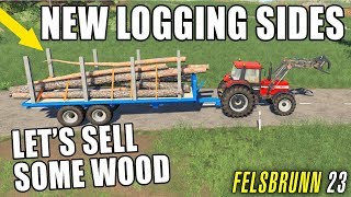 NEW LOGGING SIDES  Lets Play Farming Simulator 19  Episode 23 [upl. by Eita713]