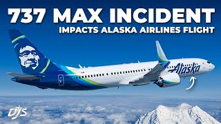 Alaska Airlines 737 MAX Door Blows Out [upl. by Eisak]