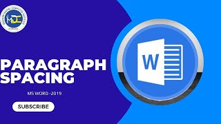 Paragraph Spacing In Ms Word 2019 [upl. by Elimac405]