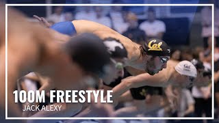 Jack Alexy First To The Wall in Mens 100M Freestyle  TYR Pro Swim Series Knoxville [upl. by Cardew]