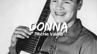 Ritchie Valens  Donna Lyrics [upl. by Troy]