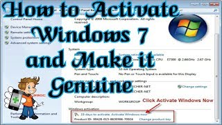 How to Activate Windows 7 amp Make it Genuine Without any Activation Software or Loader 100 Working [upl. by Annerahs135]