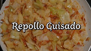 Receta de cocina Repollo Guisado muy rico y fácil de hacer video 15 [upl. by Meagher375]