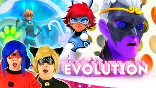 First Time Watching EVOLUTION  COSPLAYERS REACT to MIRACULOUS LADYBUG Season 5 [upl. by Mitchiner]