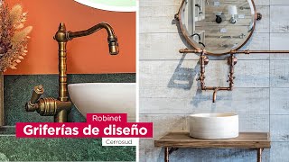 Griferia de diseño Robinet Diseños de líneas modernas y estilo vintage Cocinas y cuartos baños [upl. by Maxa]